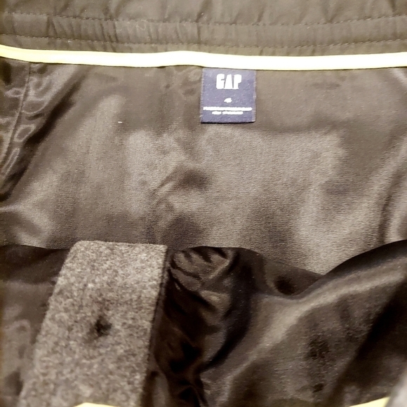 Gap Mini Skirt Dark Gray Wool Blend Button Up Fully Lined NWT Women's Size 4 - Picture 5 of 9
